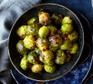 Air-fryer brussels sprouts in a bowl