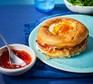 One air-fryer ham, cheese & egg bagel