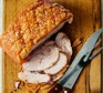A carved air-fryer pork joint