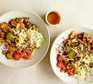 Two burger bowls