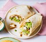 Two caesar salad wraps