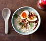 Congee with soy eggs