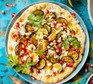 One roasted courgette flatbread with fennel seeds