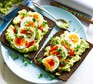 Egg & avocado open sandwich
