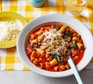 A bowl of feel-good pasta soup