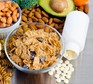 Selection of ingredients and folic acid tablets