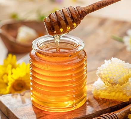 Honey in a jar