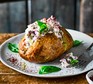 Jacket potato with whipped feta & sumac