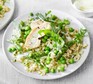 Pea, broad bean & rocket risotto with chicken