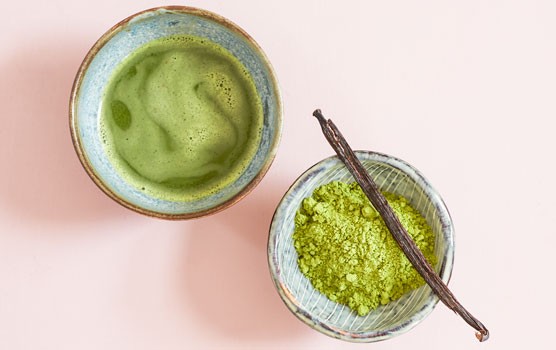 Bowls of matcha