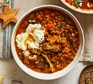 A serving of miso lentil & cabbage soup