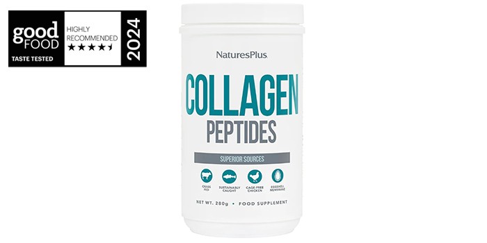 Nature Plus collagen with badge