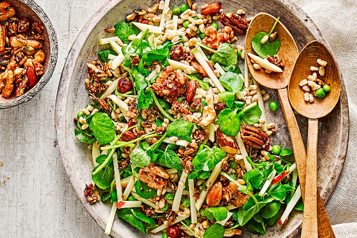 Peanut butter noodles with tofu & veg A sharing plate serving peanut butter noodles with tofu & veg