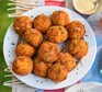A plate of smoked haddock, chorizo & cheddar croquettes