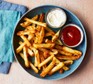 Air-fryer chips with dips